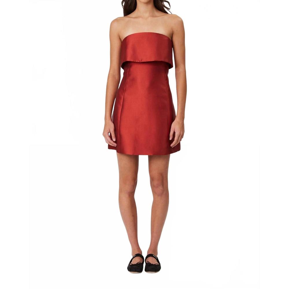 NEW REMAIN alexa mini dress in red